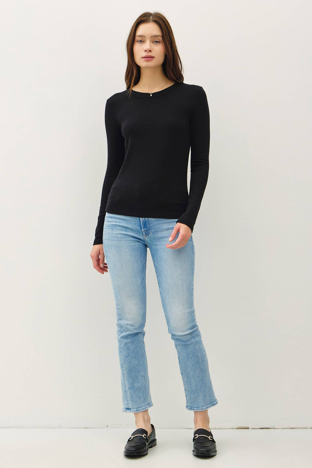 Be Cool - NEW COLOR-ROUND NECK LONG SLEEVE KNIT TOP