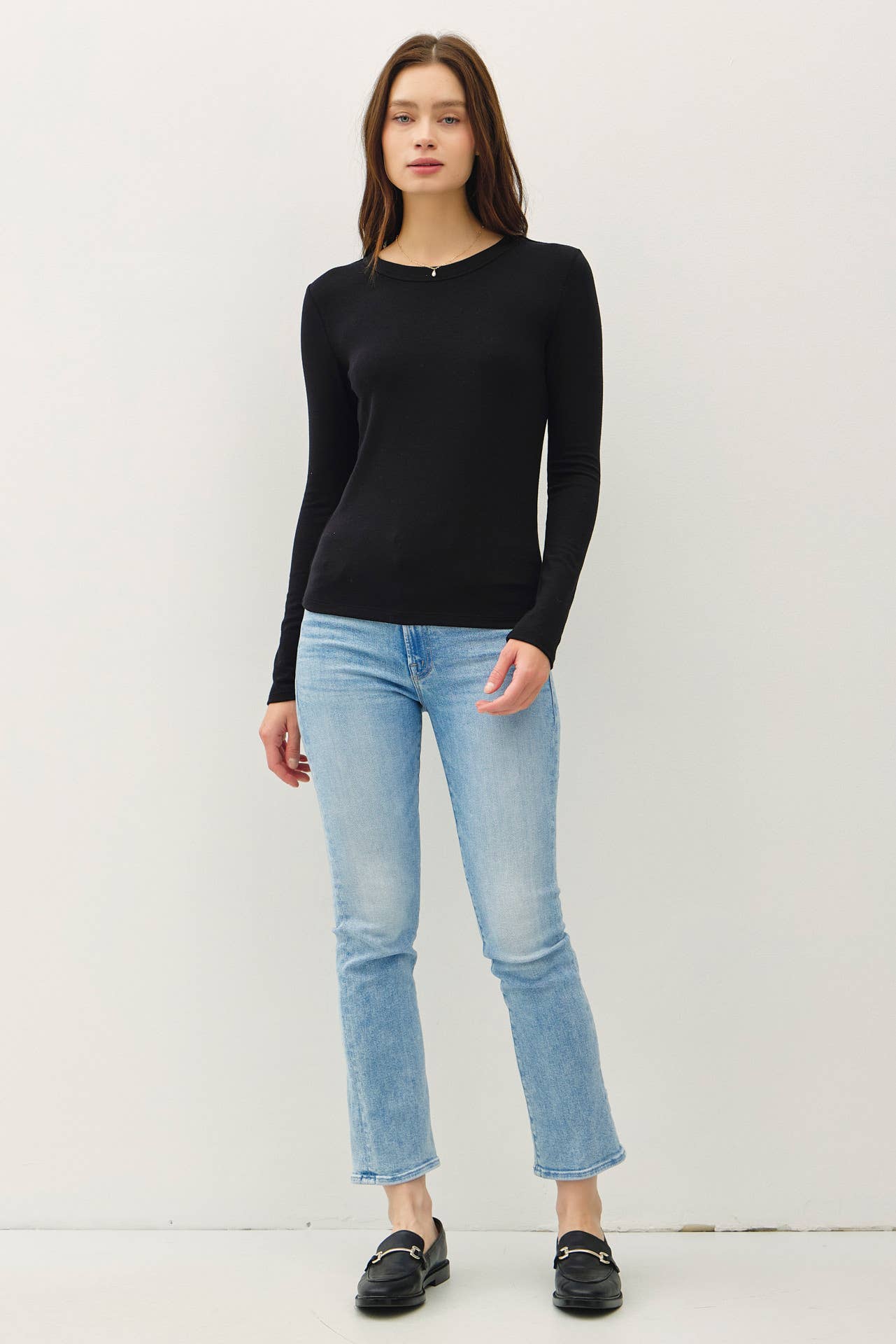 Be Cool - NEW COLOR-ROUND NECK LONG SLEEVE KNIT TOP