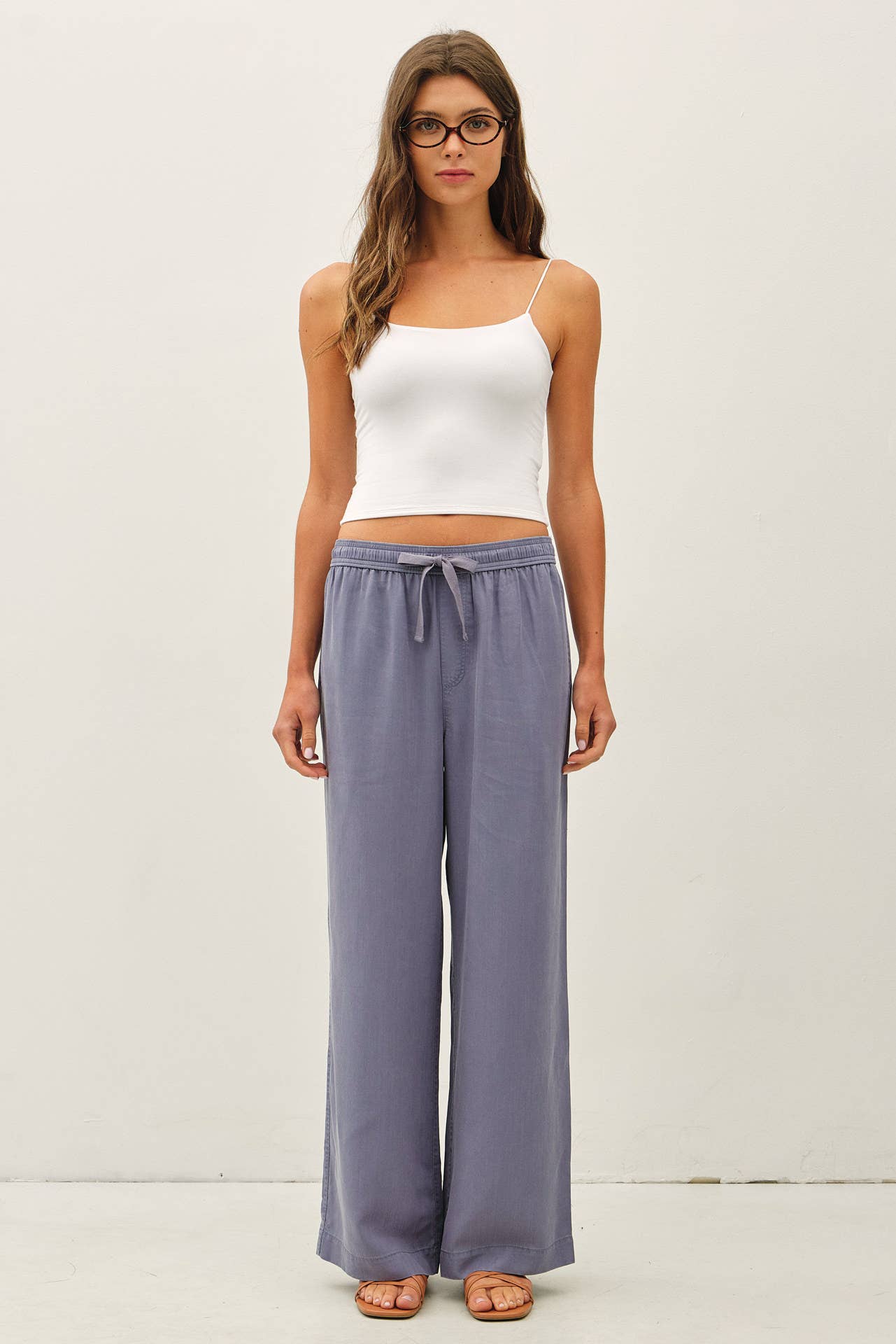 Be Cool - 29" INSEAM TENCEL WIDE LEG PANTS