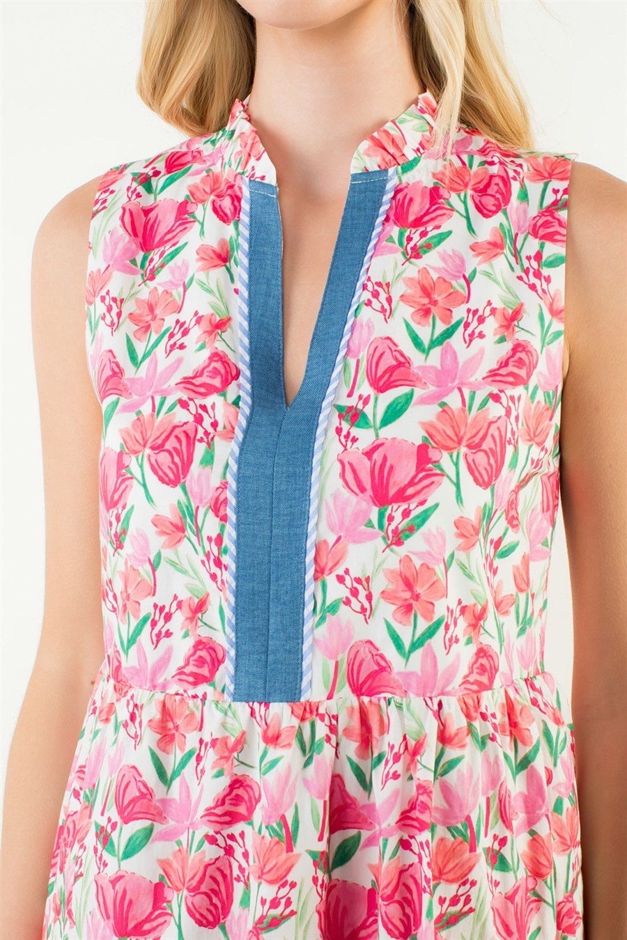 Mixed Media Tulip Dress
