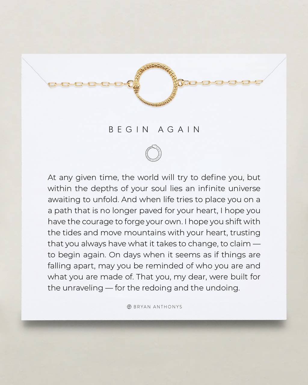 Begin Again Icon Necklace
