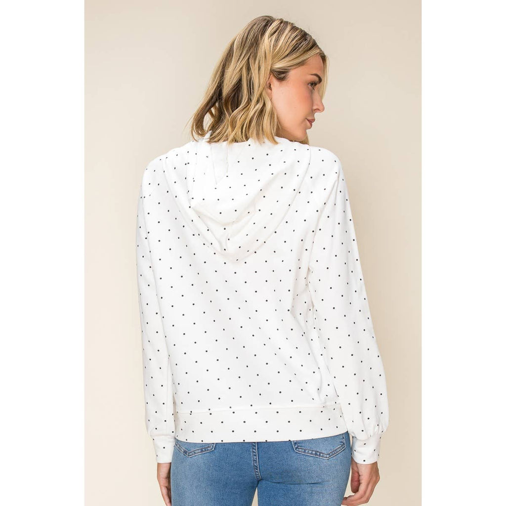STACCATO - POLKADOT HOODIE SWEATSHRIT