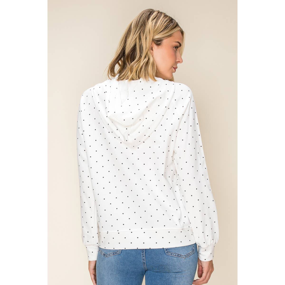 STACCATO - POLKADOT HOODIE SWEATSHRIT