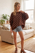 Sewn and Seen - Oversized Polka Dot Scuba Pullover