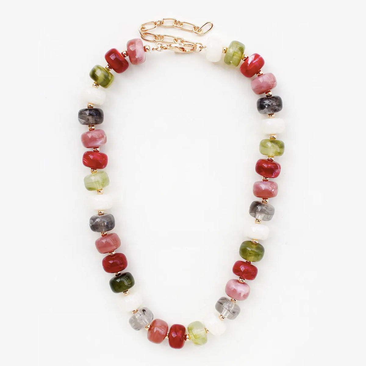 Multi Color Beaded Necklace