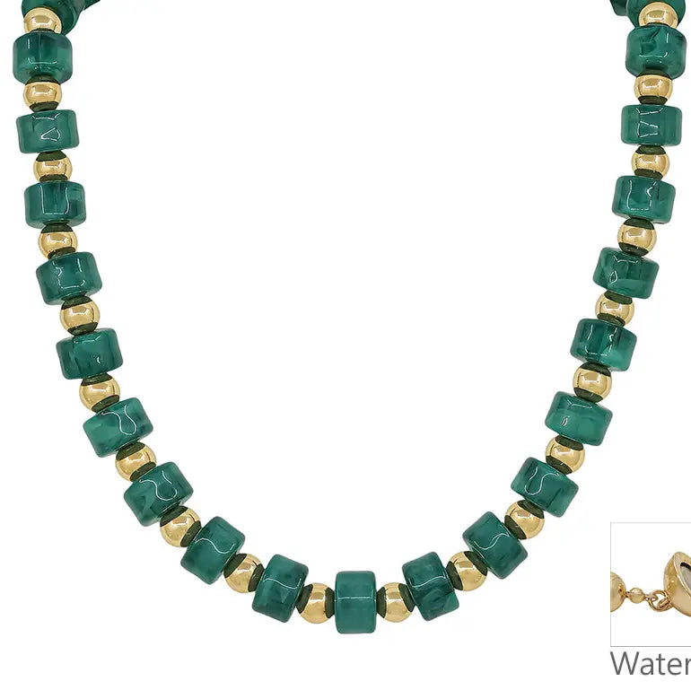 Green Beaded Necklace