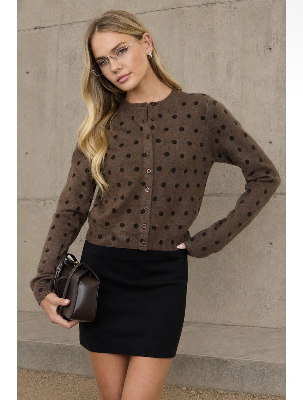 Bentley Cardigan Chocolate