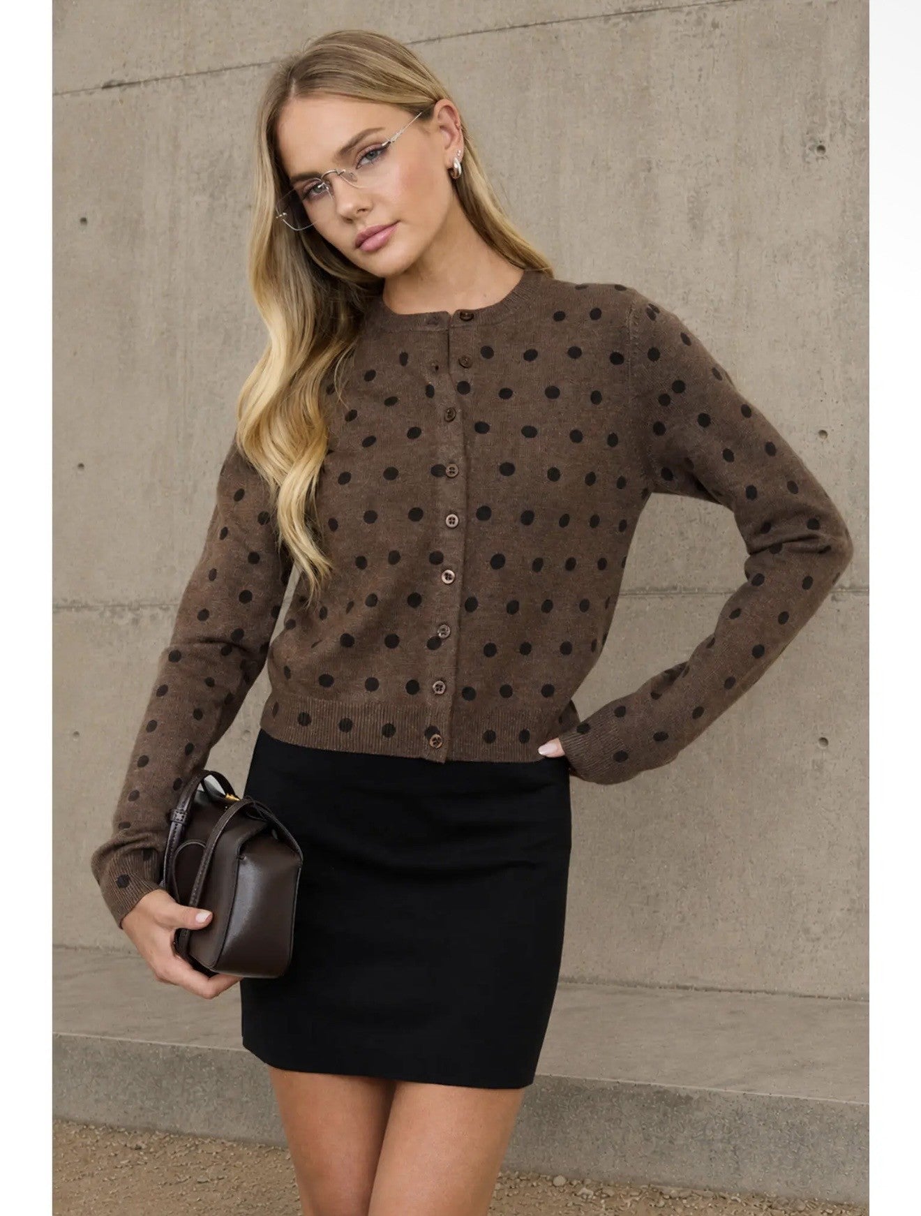 Bentley Cardigan Chocolate