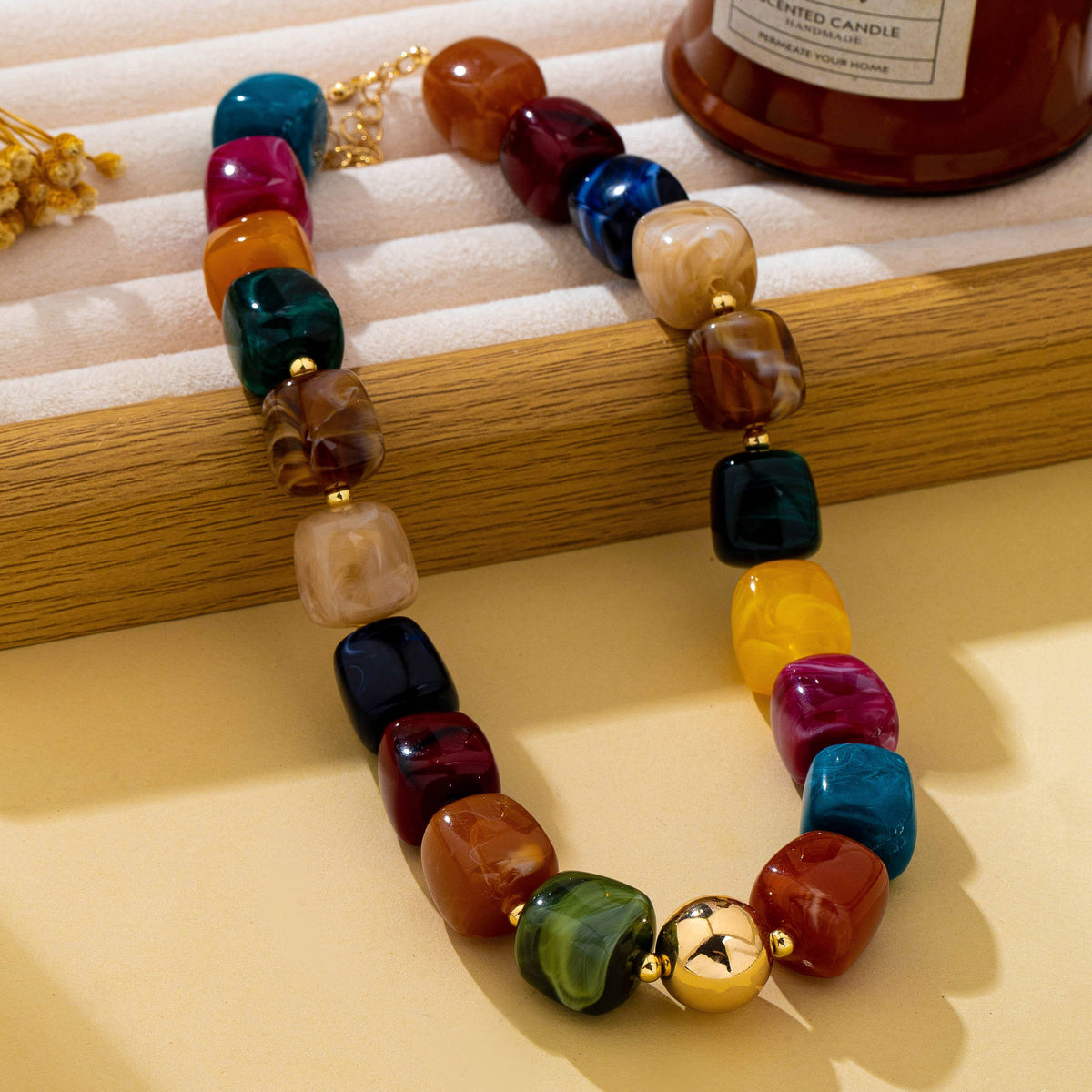 Resin Bead Necklace | 80N93701