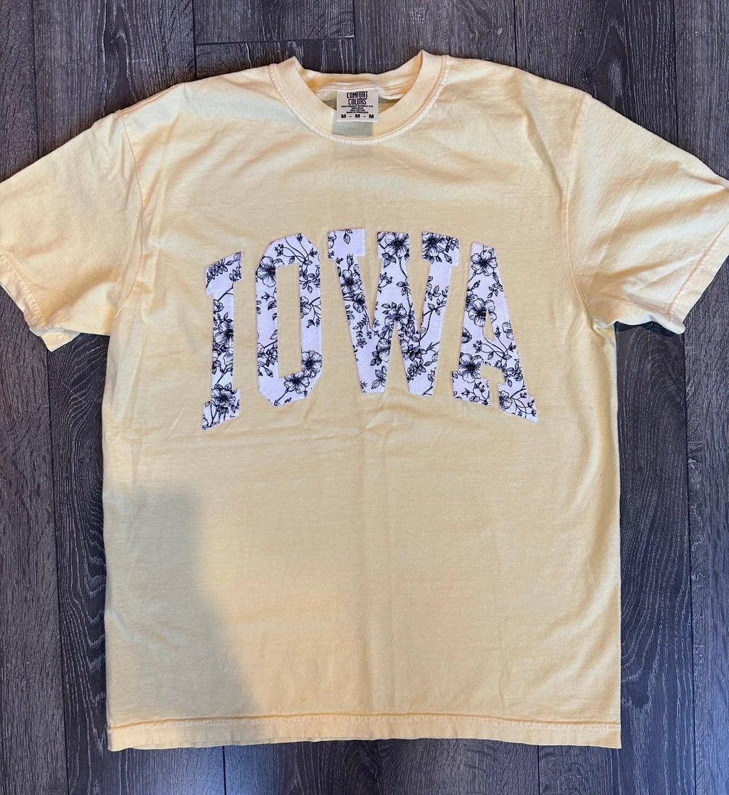 Floral Iowa Tee