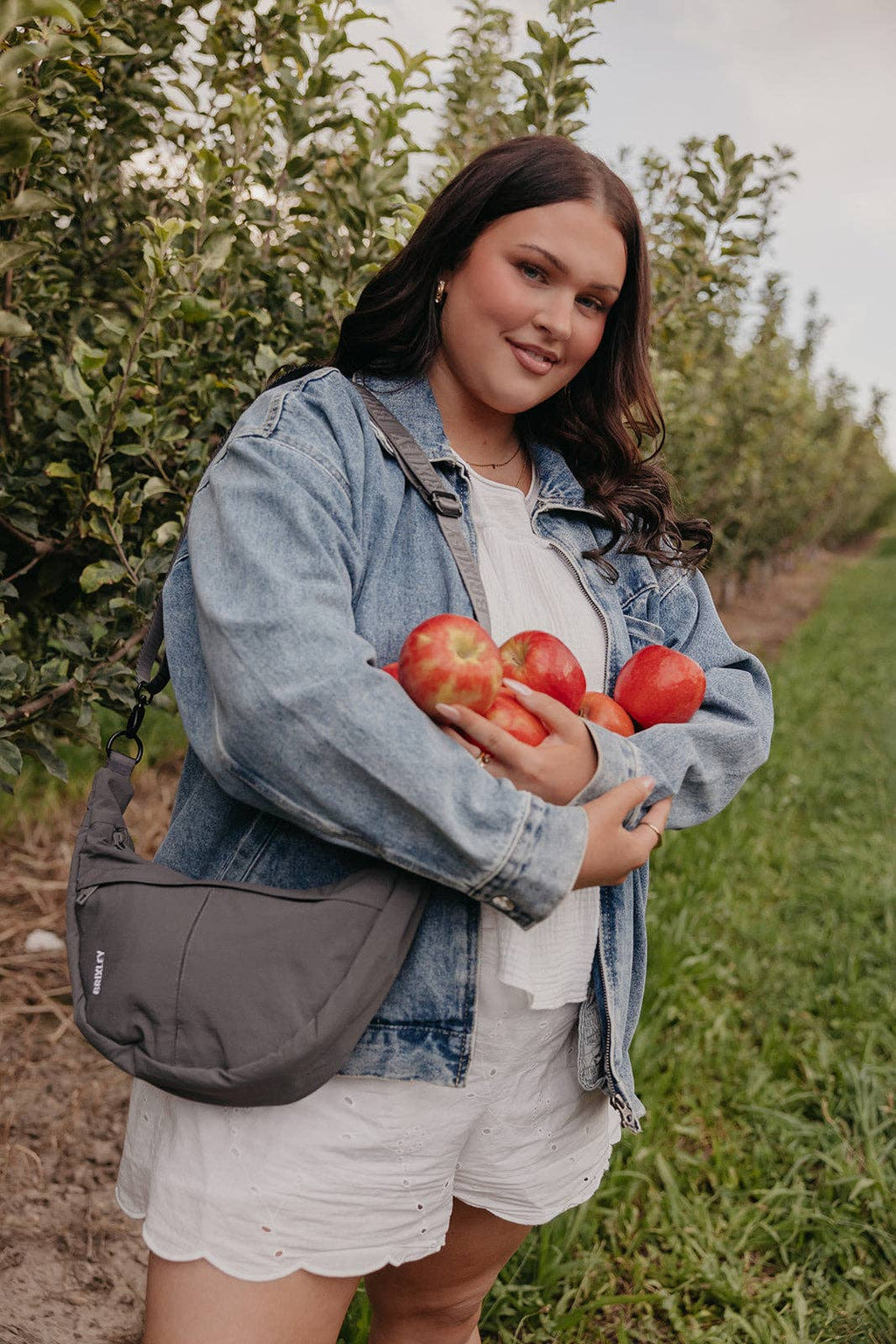Brixley Bags - Gray Crescent Bag