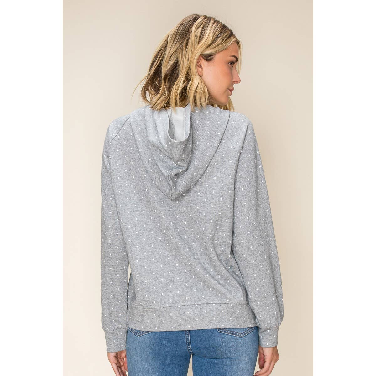 STACCATO - POLKADOT HOODIE SWEATSHRIT