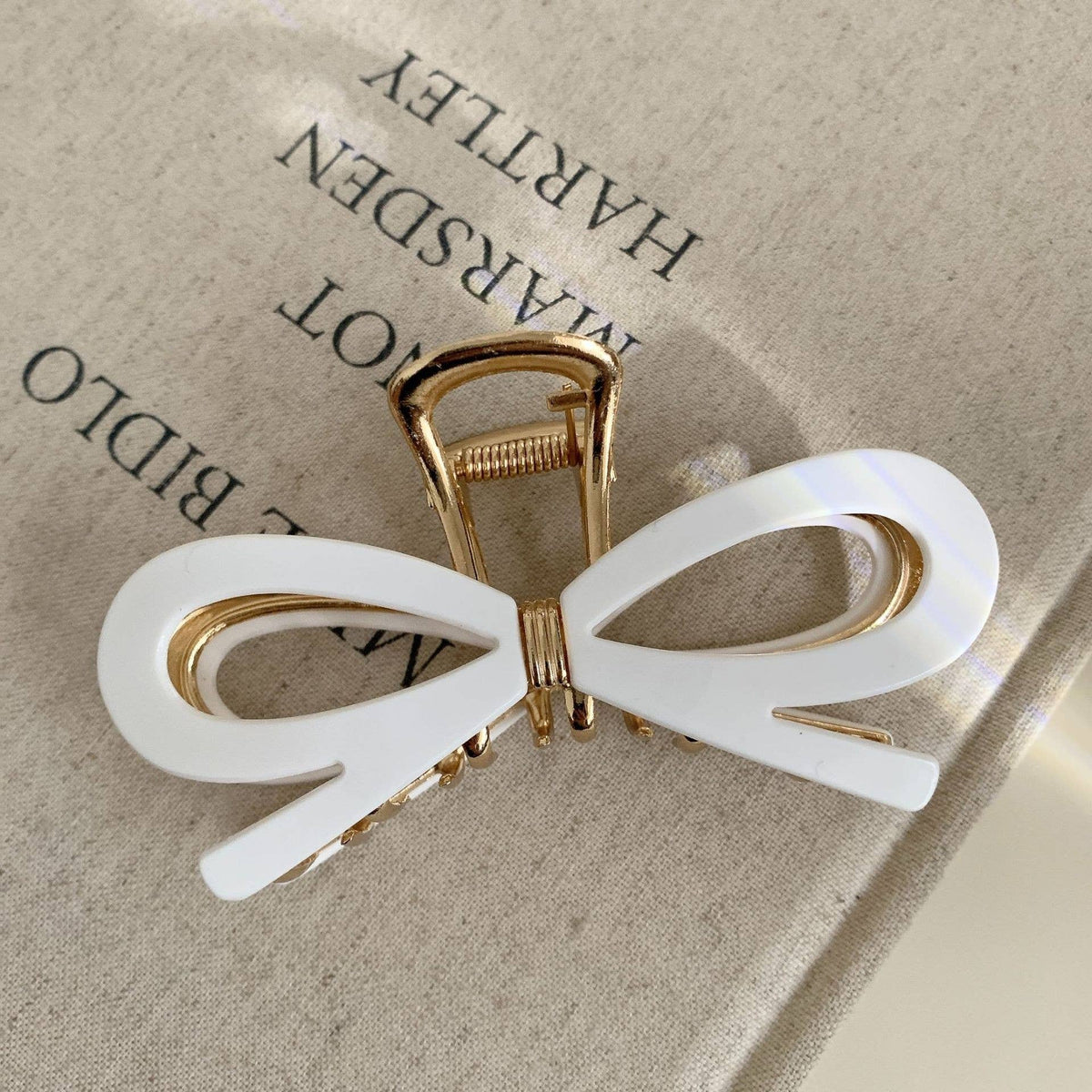 Ribbon Metal Hair Claw Clips | 40H881