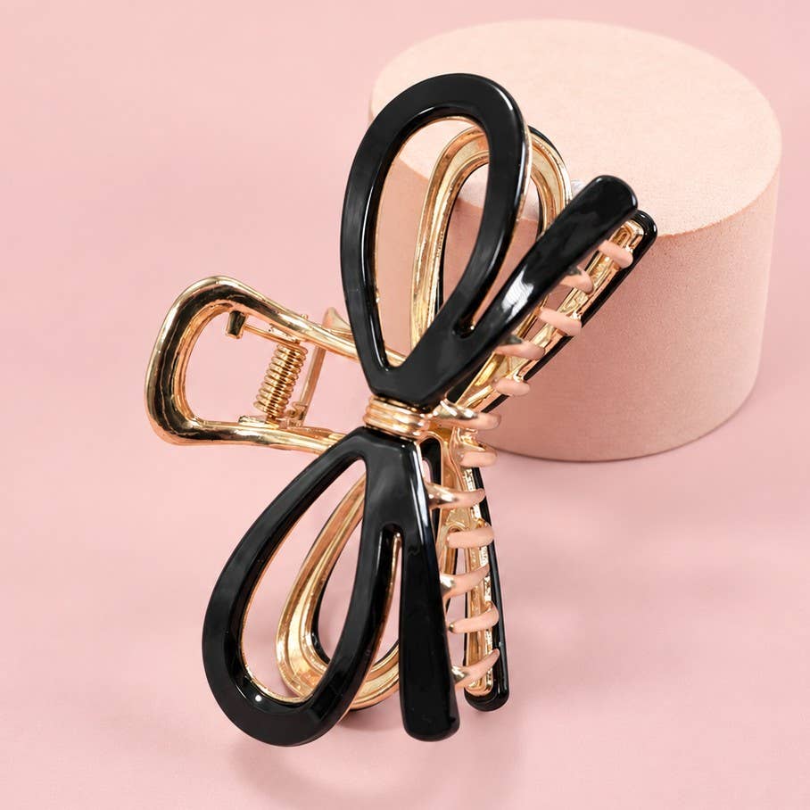 Ribbon Metal Hair Claw Clips | 40H881