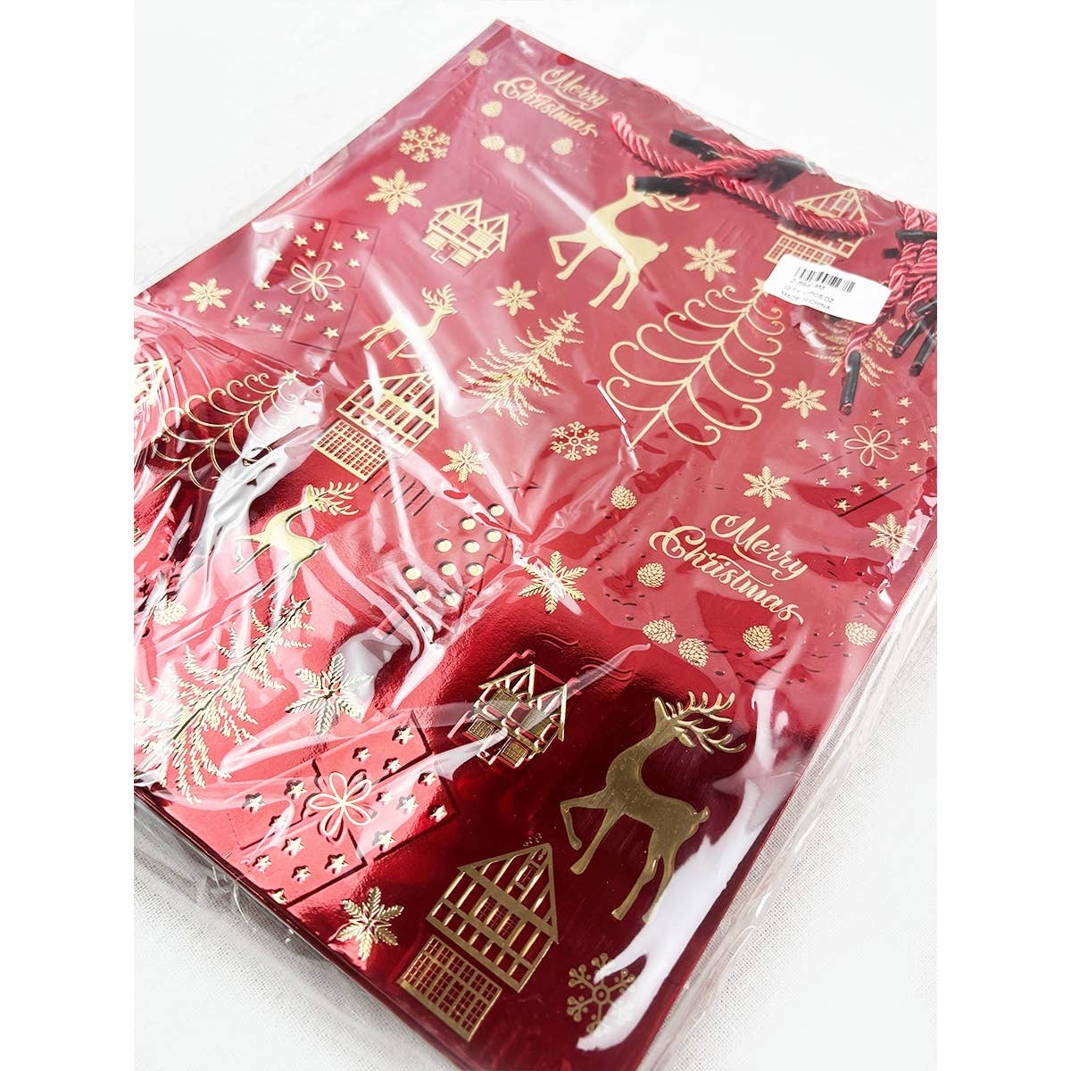 Love and Repeat - 4 Colors of Christmas Theme Print Gift Bag