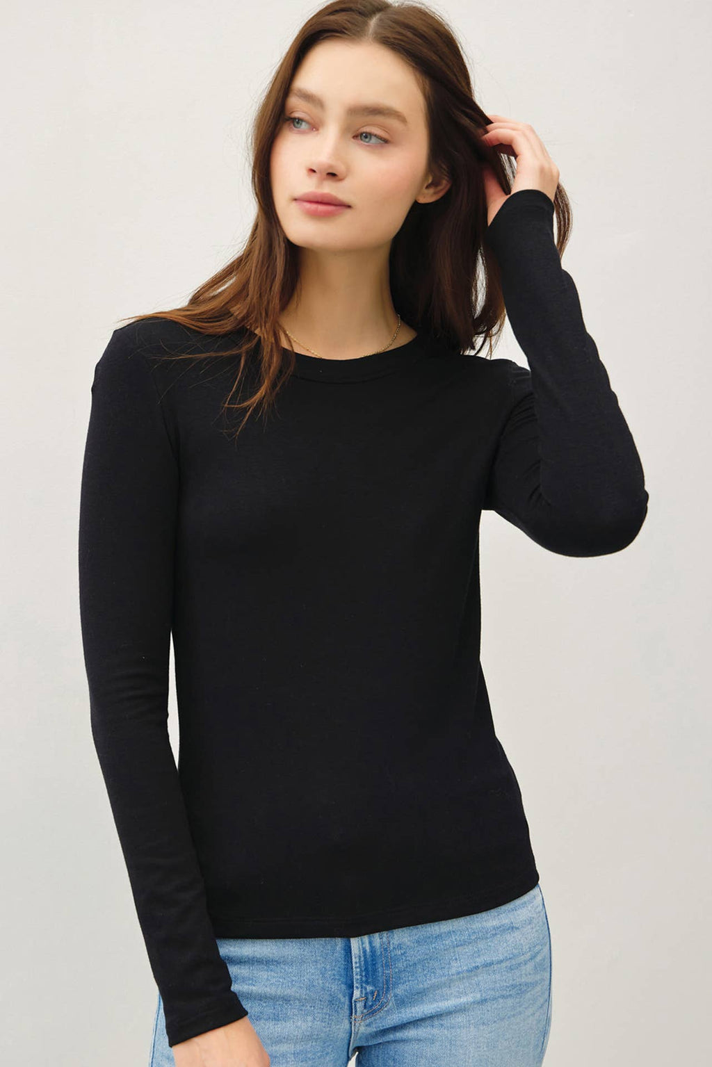 Be Cool - NEW COLOR-ROUND NECK LONG SLEEVE KNIT TOP