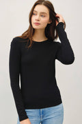 Be Cool - NEW COLOR-ROUND NECK LONG SLEEVE KNIT TOP