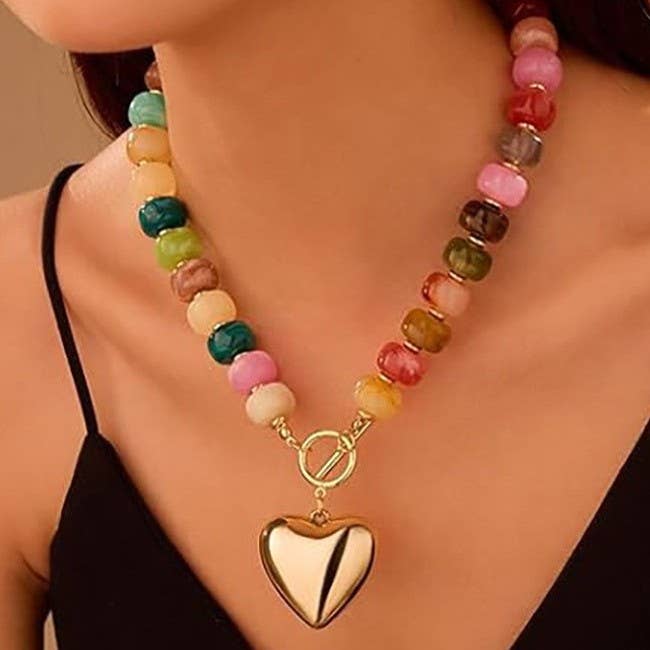 HEART CHARM TOGGLE NECKLACE | 40NK9700