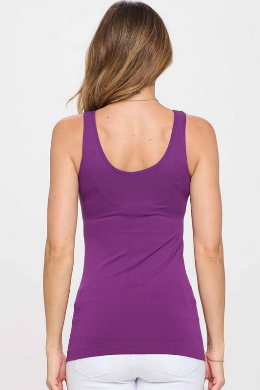 Yelete - Reversible V or U Neckline Seamless Tank