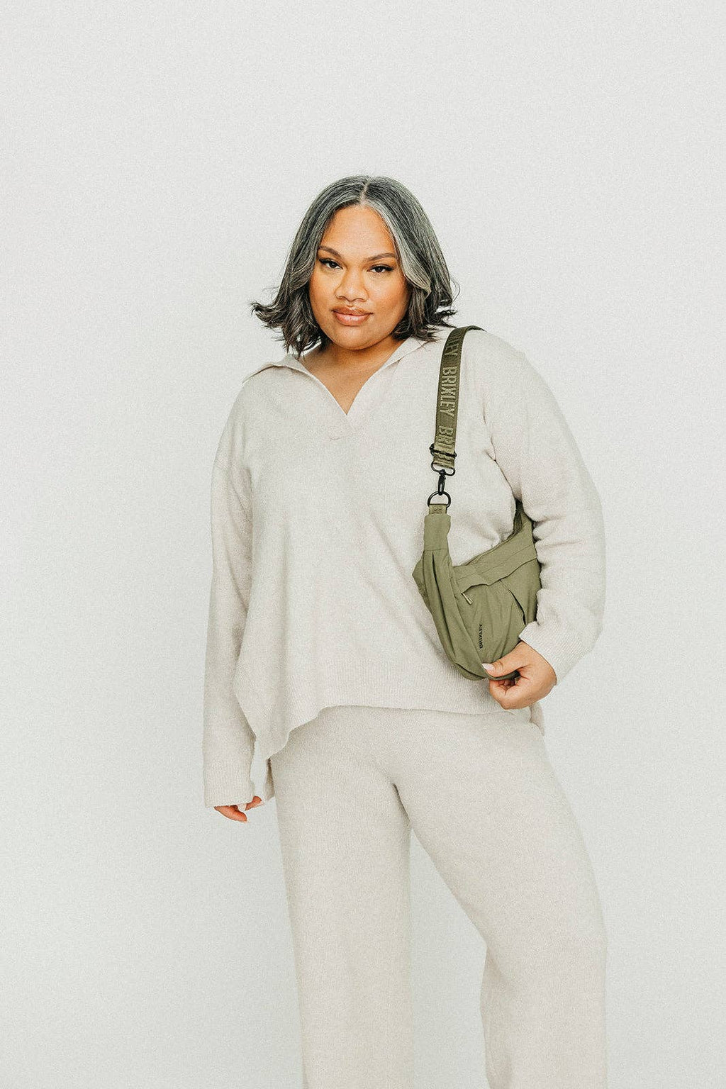 Brixley Bags - Basil Crescent Bag