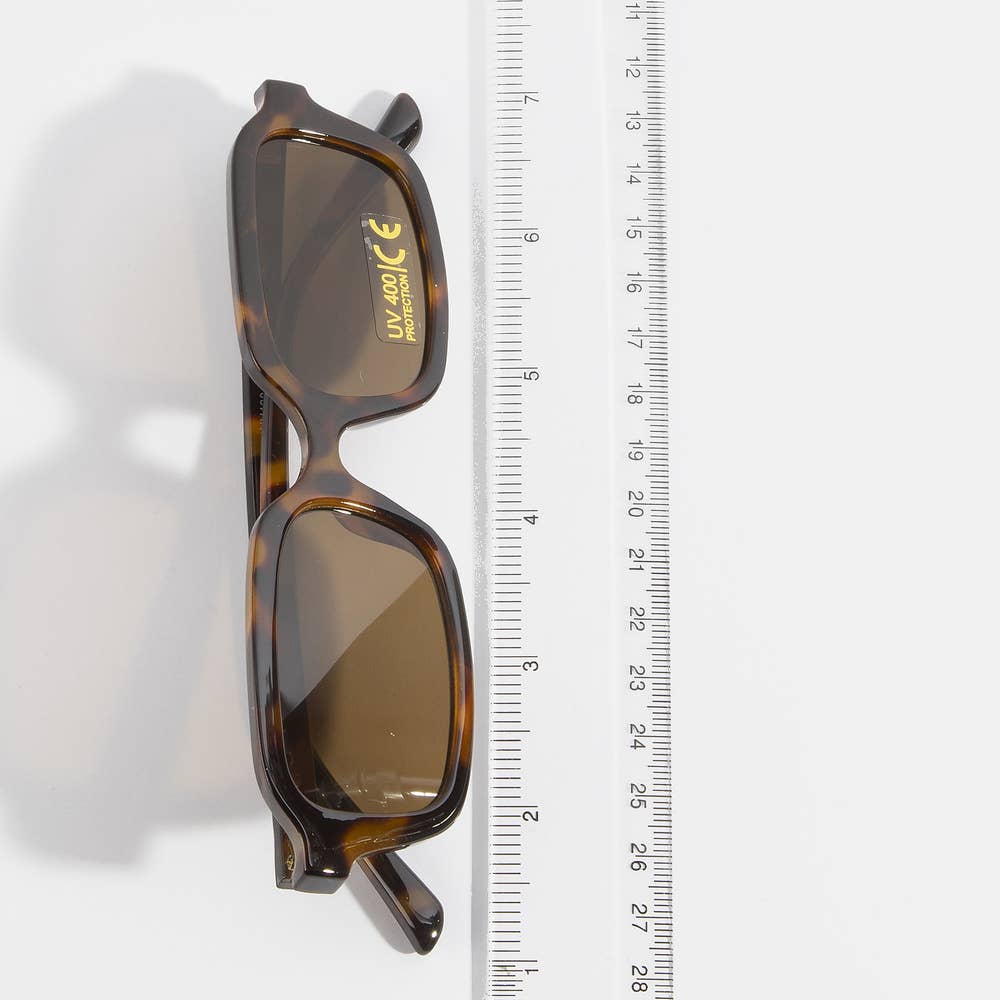 Retro Rectangle Frame Sunglasses