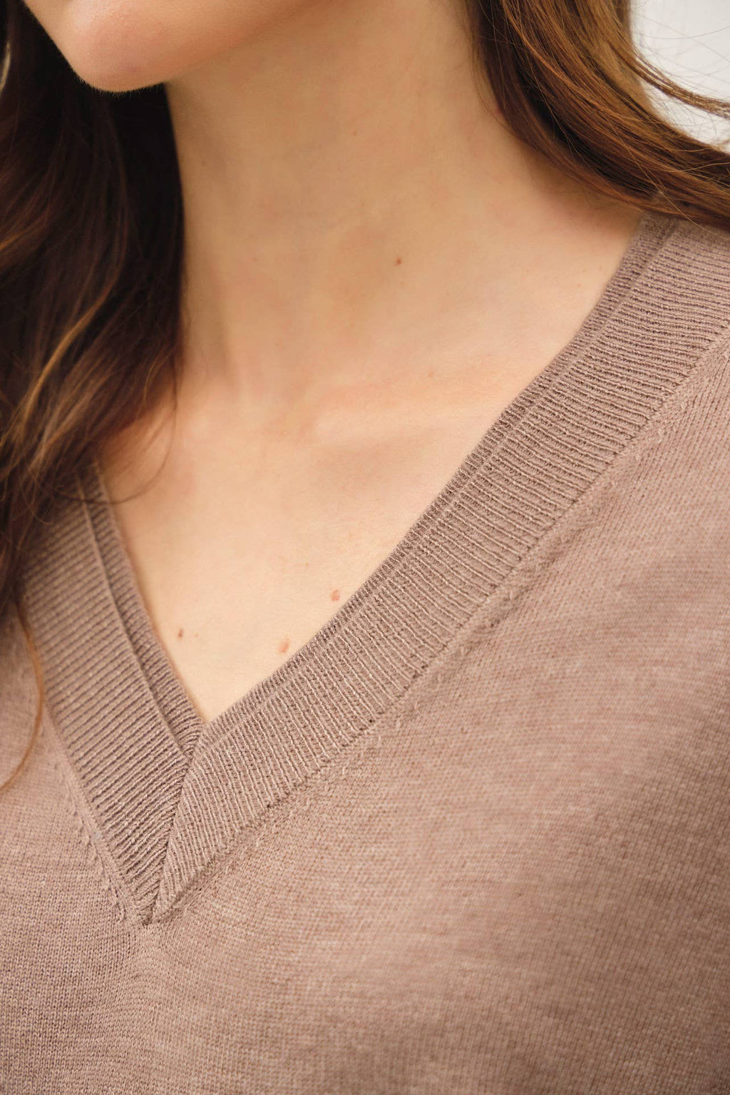 Be Cool - [PLUS] WOOL BLENDED LAYER LOOK NECK RIB  SWEATER