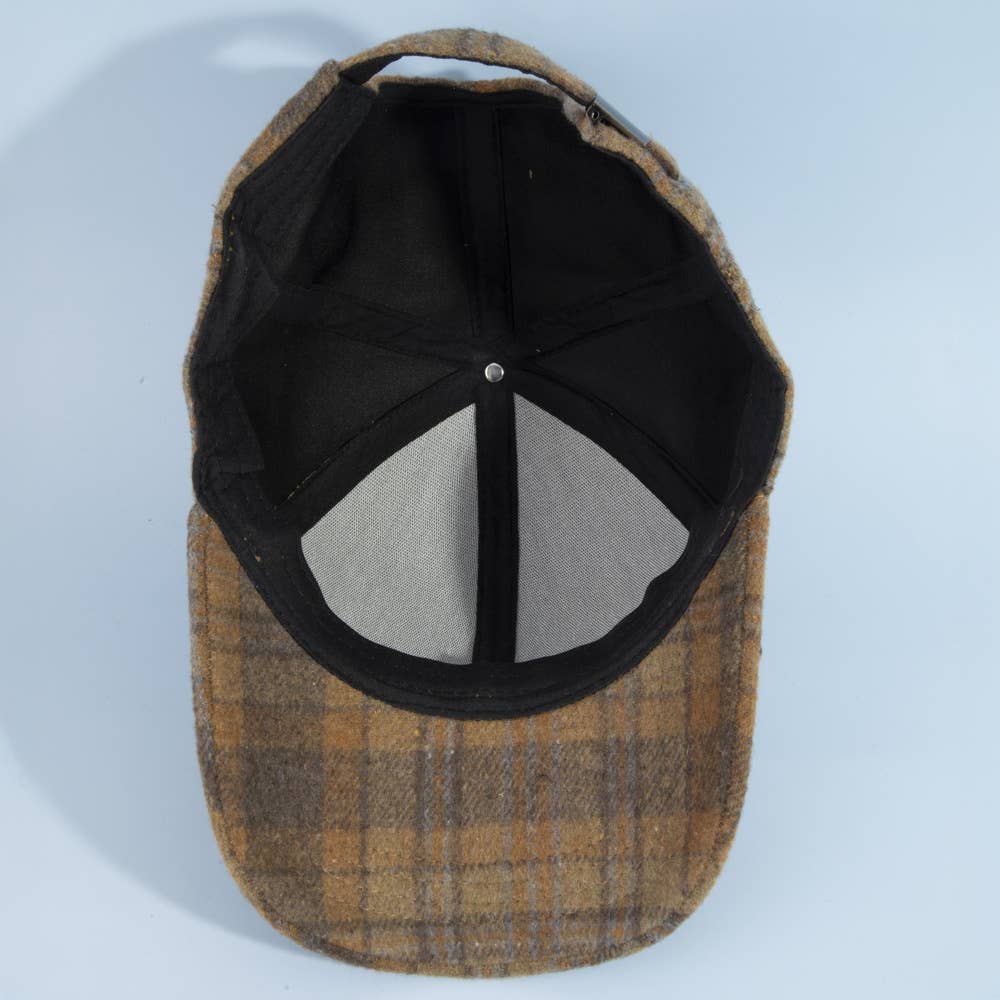 Windowpane Plaid Baseball Cap