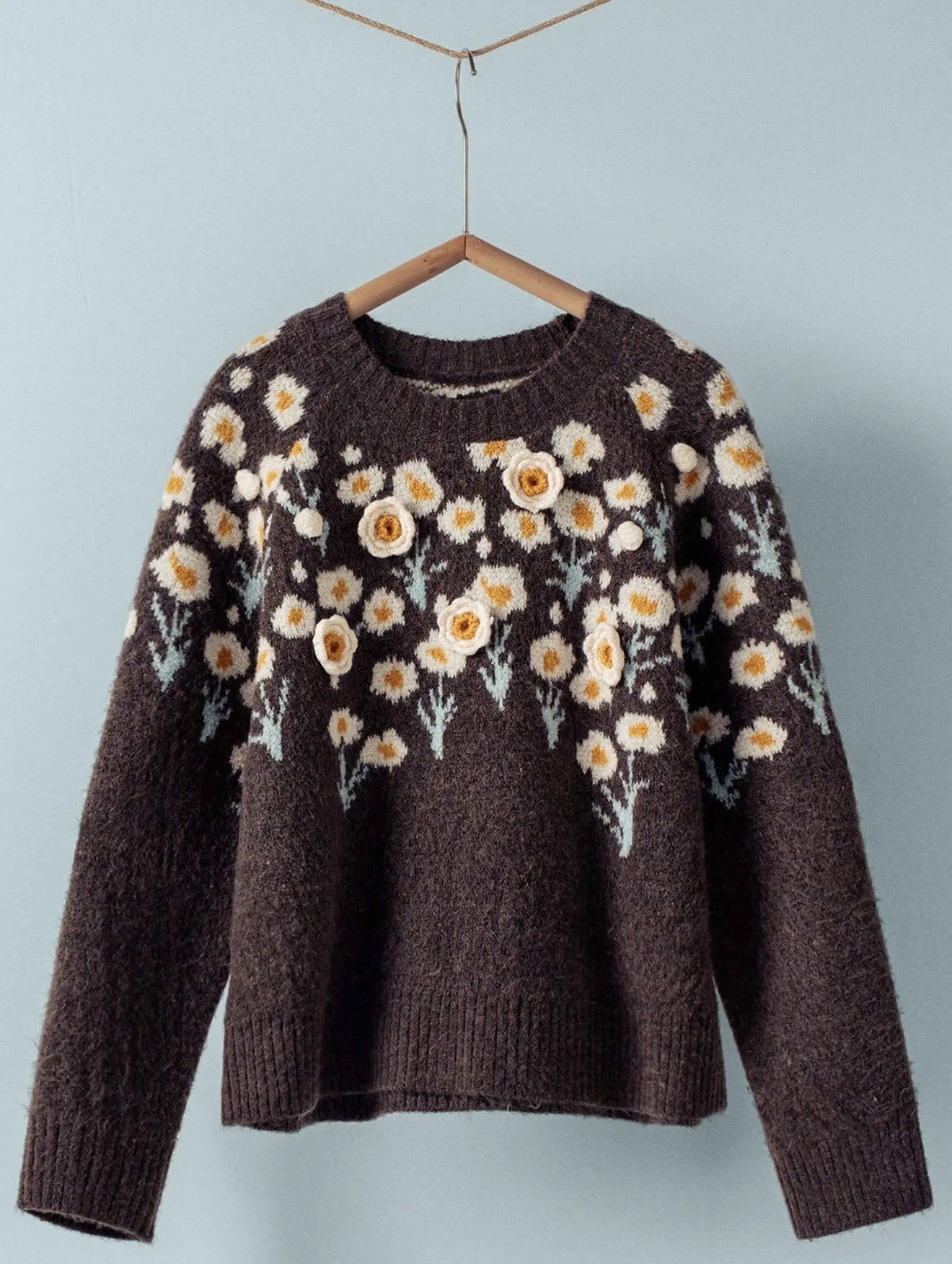 Daisy Embossed Sweater