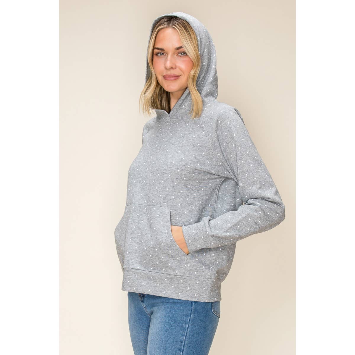 STACCATO - POLKADOT HOODIE SWEATSHRIT