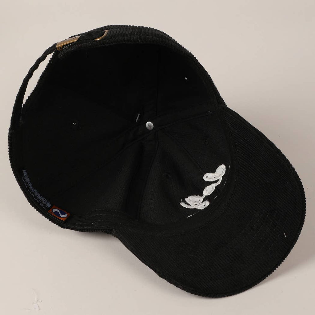 Dog Mom Corduroy Baseball Cap