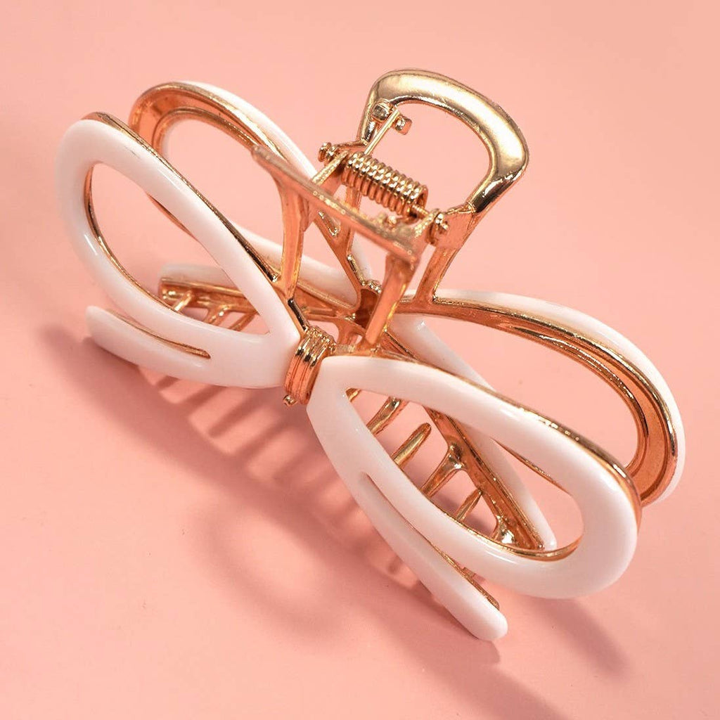 Ribbon Metal Hair Claw Clips | 40H881