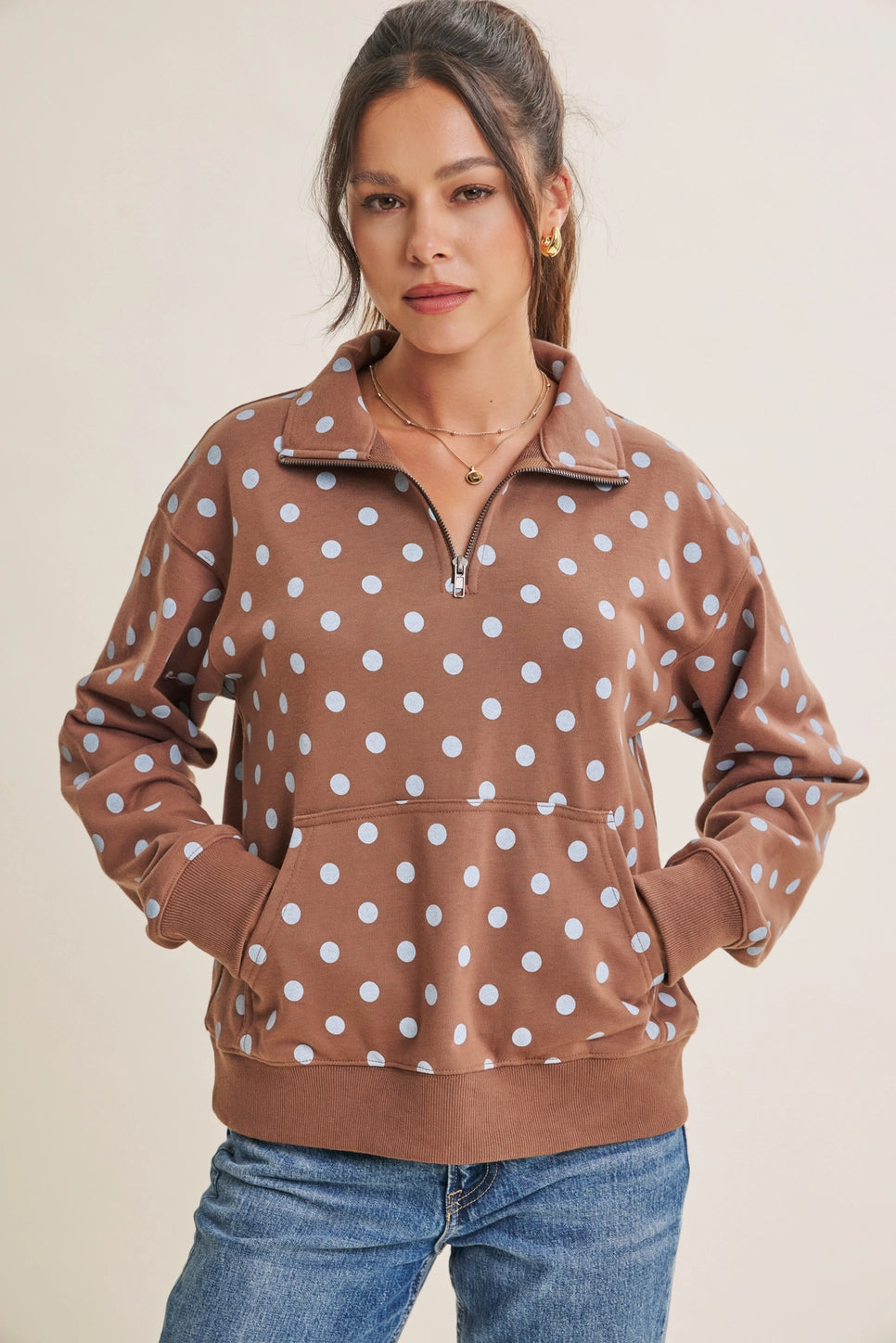 Coffee Run Half Zip Pullover
