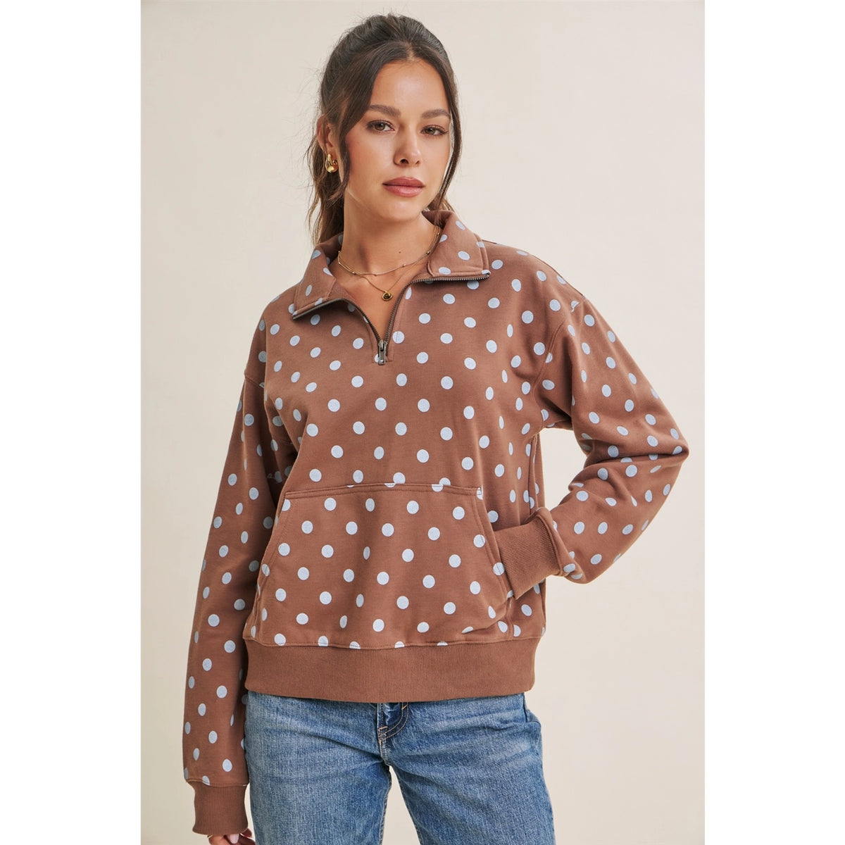 Coffee Run Half Zip Pullover