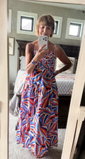Smocked Patriotic Maxi Dress
