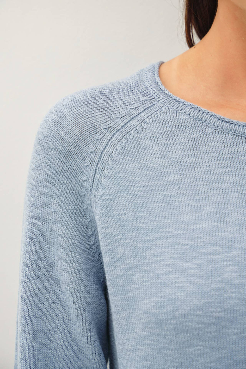 Be Cool - [NEW SHADE]RAGLAN SLEEVE SLUB PULLOVER SWEATER