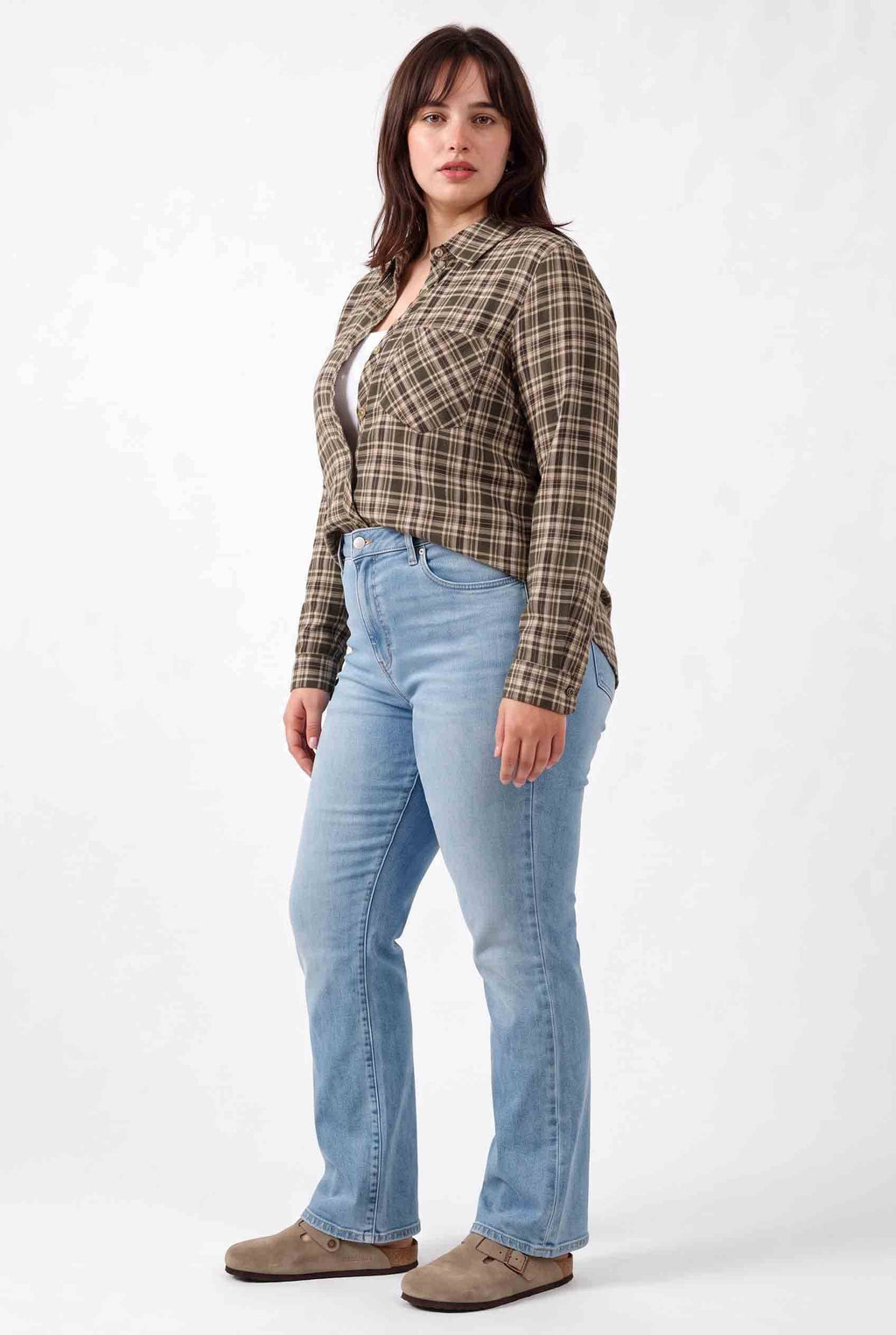 Be Cool - [PLUS] WANDER PLAID BUTTON DOWN SHIRT