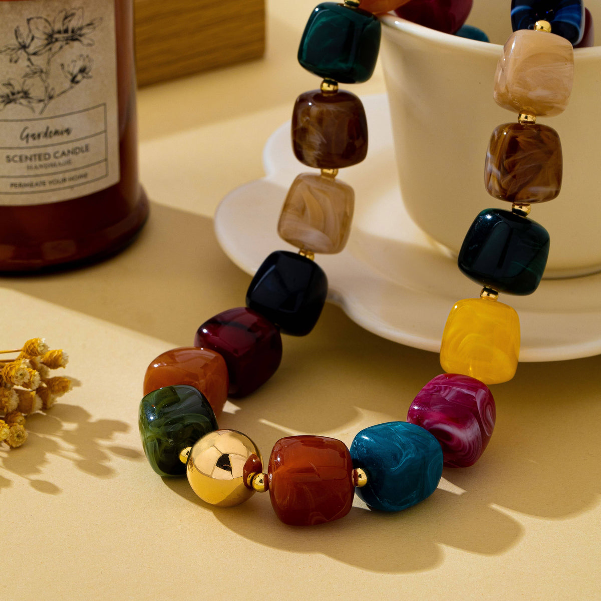 Resin Bead Necklace | 80N93701