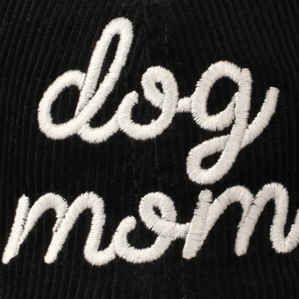 Dog Mom Corduroy Baseball Cap