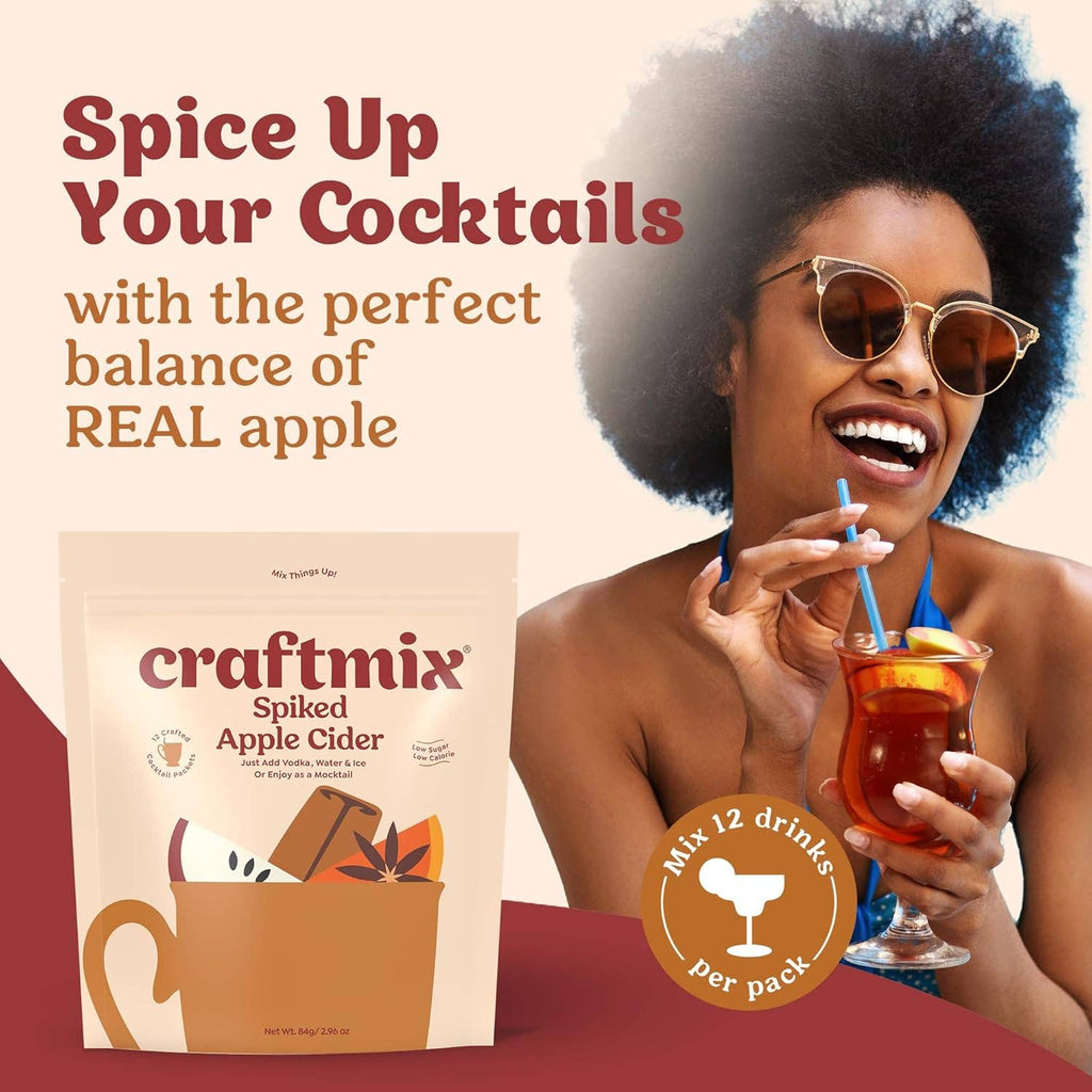 Craftmix - Spiked Apple Cider Cocktail Mixer - 12 Servings Multipack