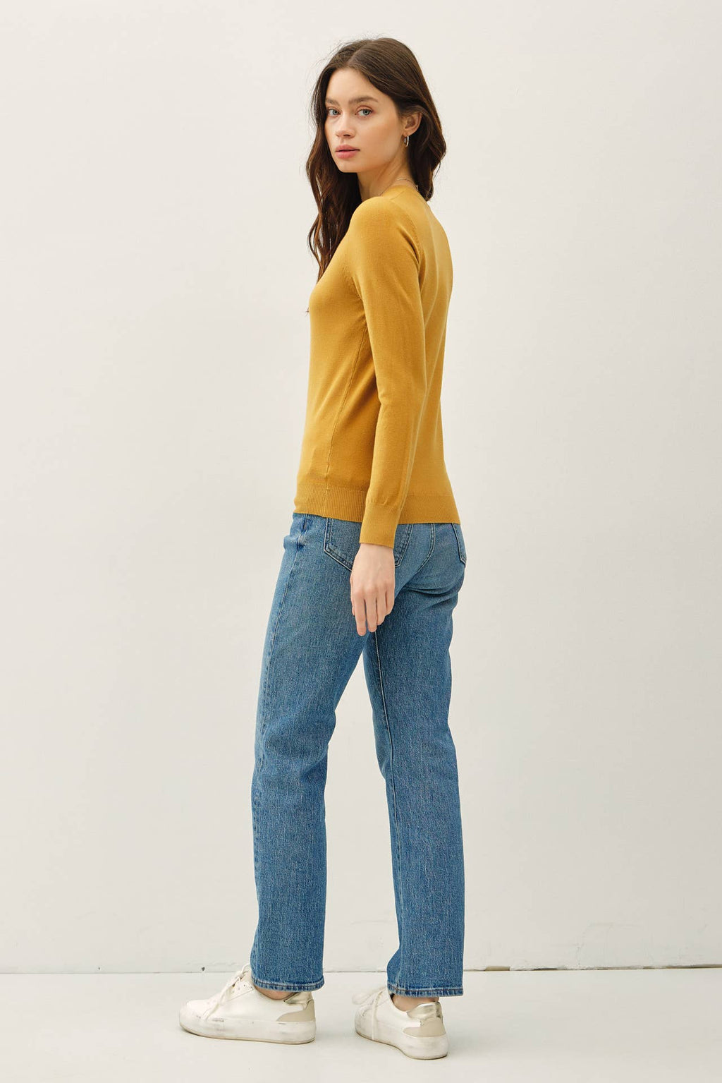 Be Cool - NEW COLOR-VISCOSE CREW NECK SOFT KNIT SWEATER