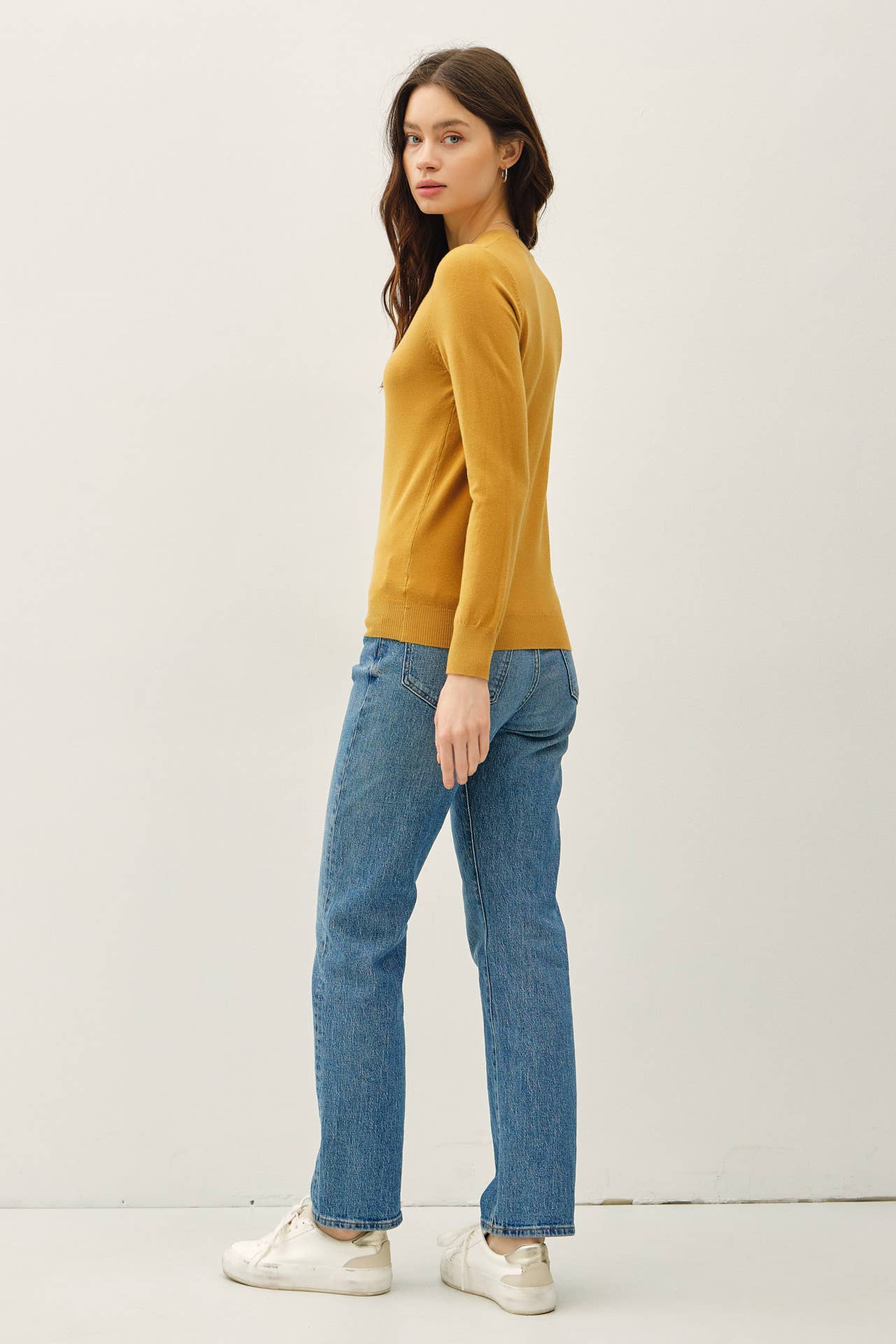 Be Cool - NEW COLOR-VISCOSE CREW NECK SOFT KNIT SWEATER