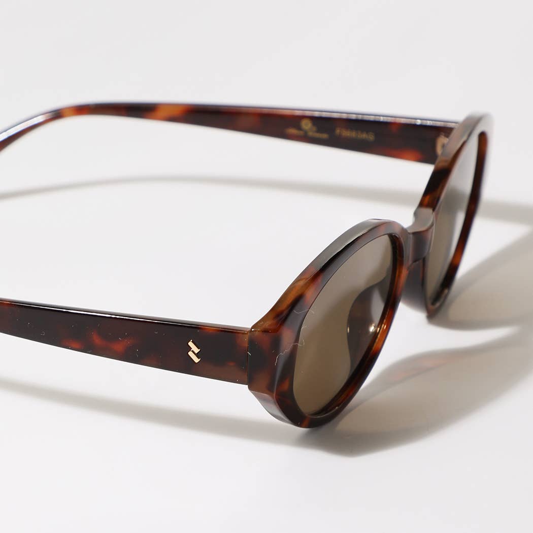 Fashion City - Oval Thick Frame Women's Sunglasses