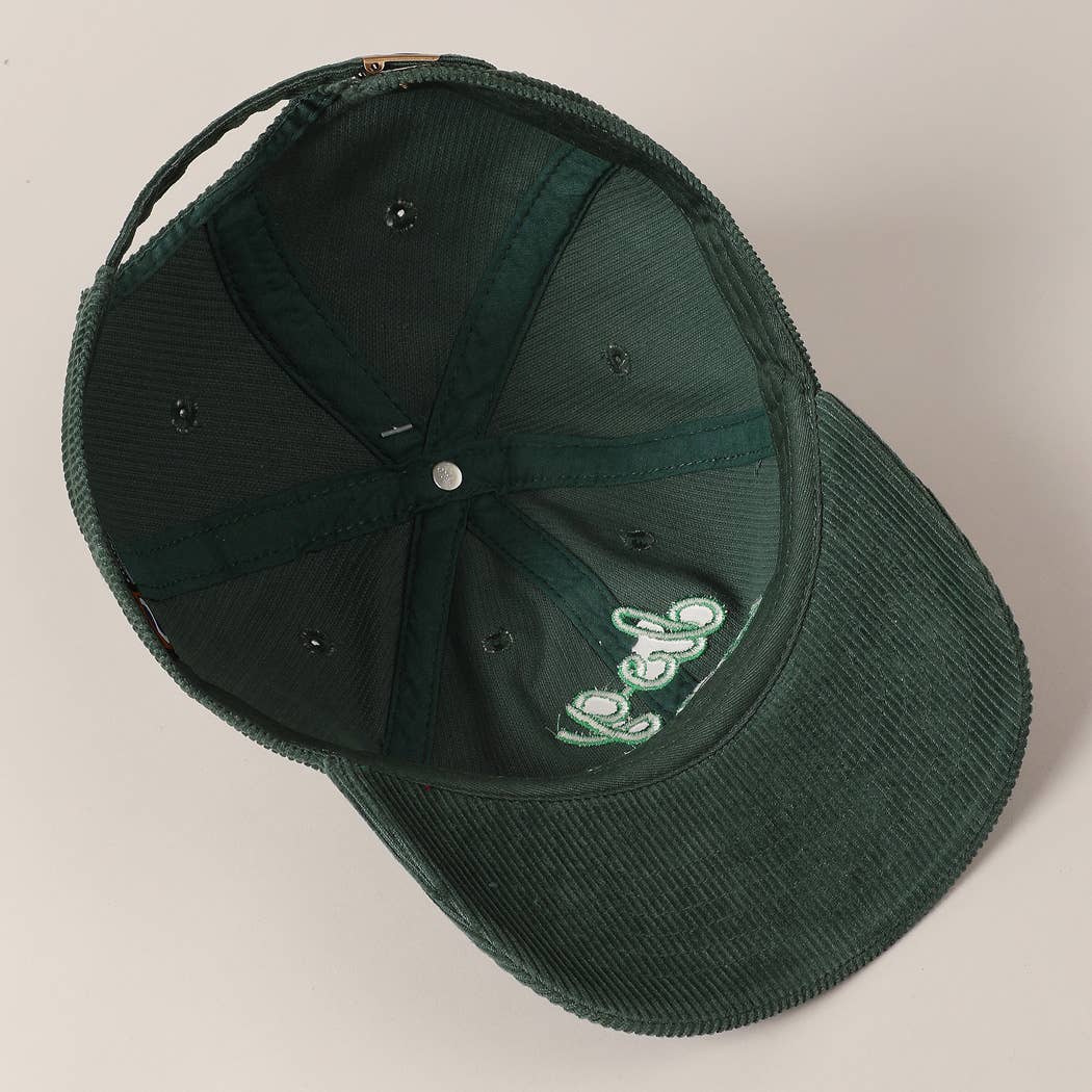 Dog Mom Corduroy Baseball Cap