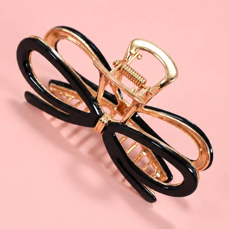 Ribbon Metal Hair Claw Clips | 40H881