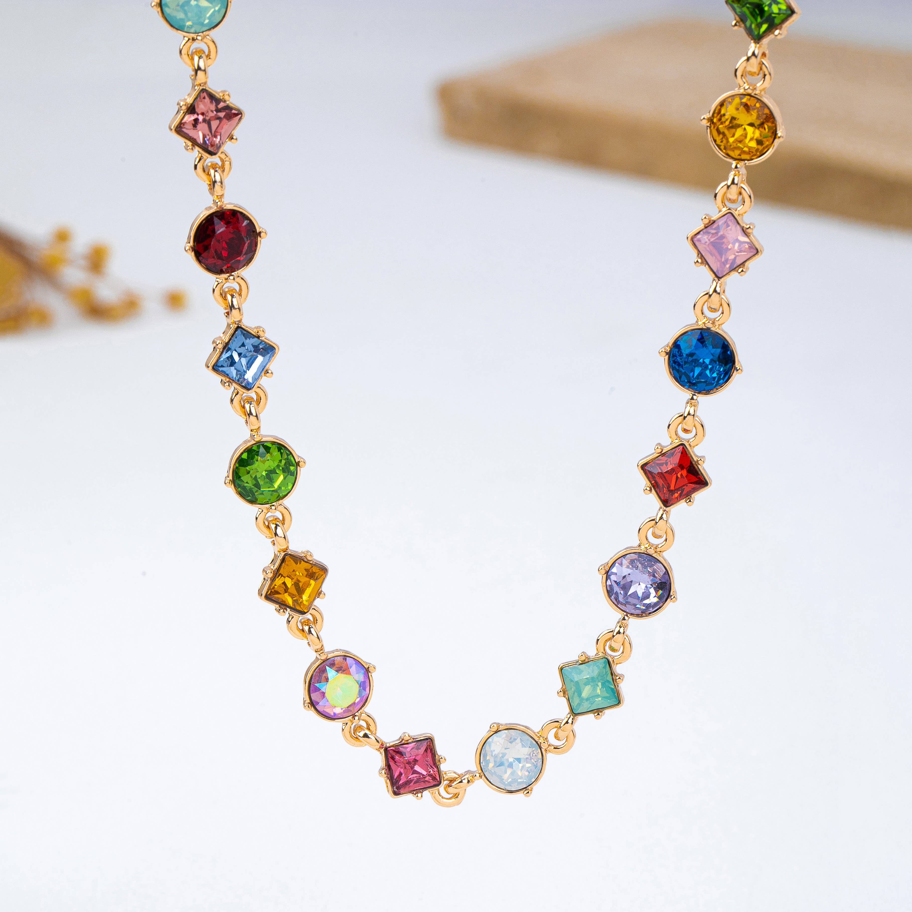 Crystal Station Necklace | 80N93256
