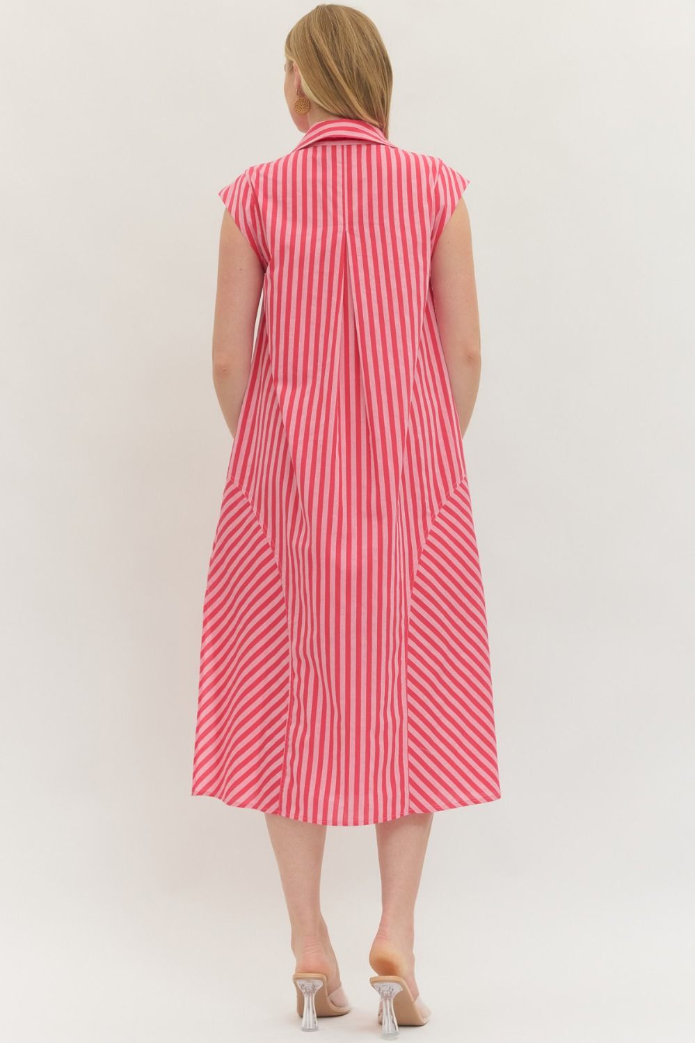 Candy Stripe Midi Dress