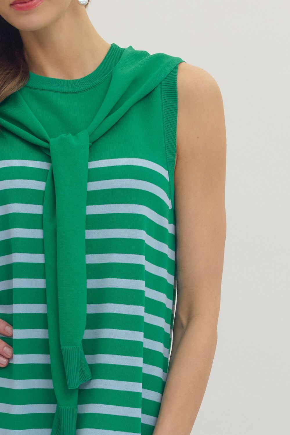 Knit Striped Mini Dress