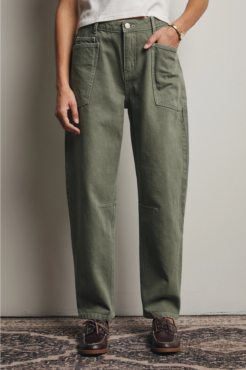 HR Barrel Jeans - Green