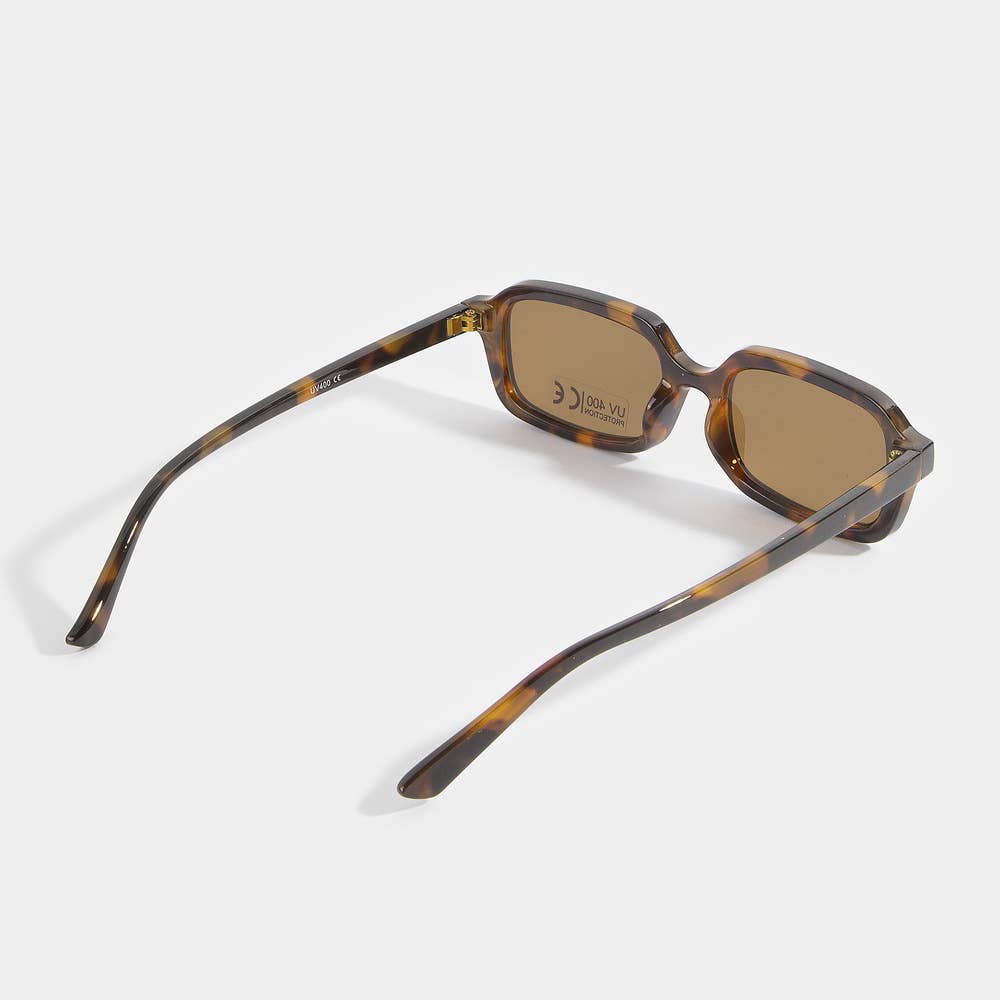 Retro Rectangle Frame Sunglasses