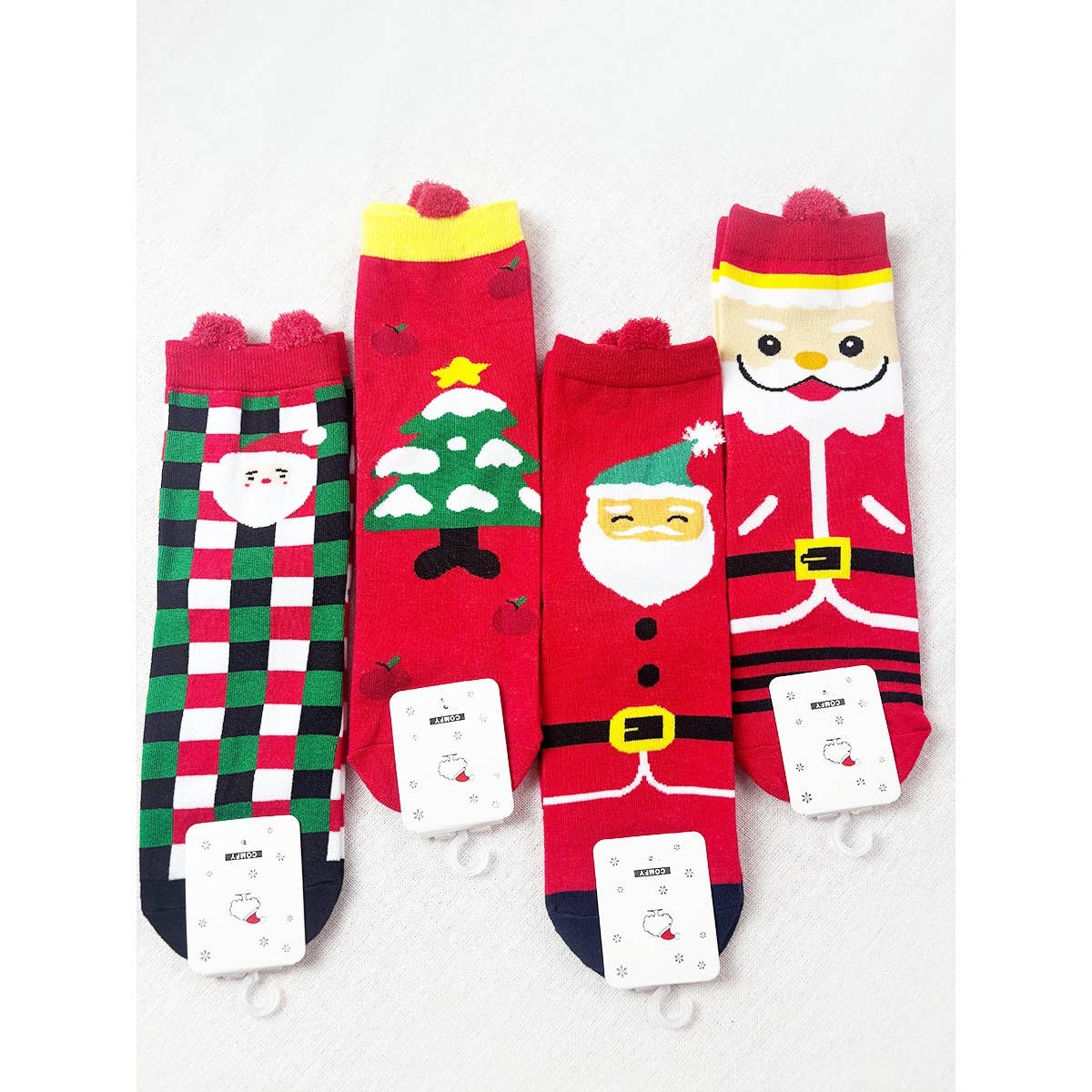 Love and Repeat - Cute Christmas Theme Socks